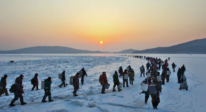 Gruppo di pescatori (Foto: Asia Orlova)